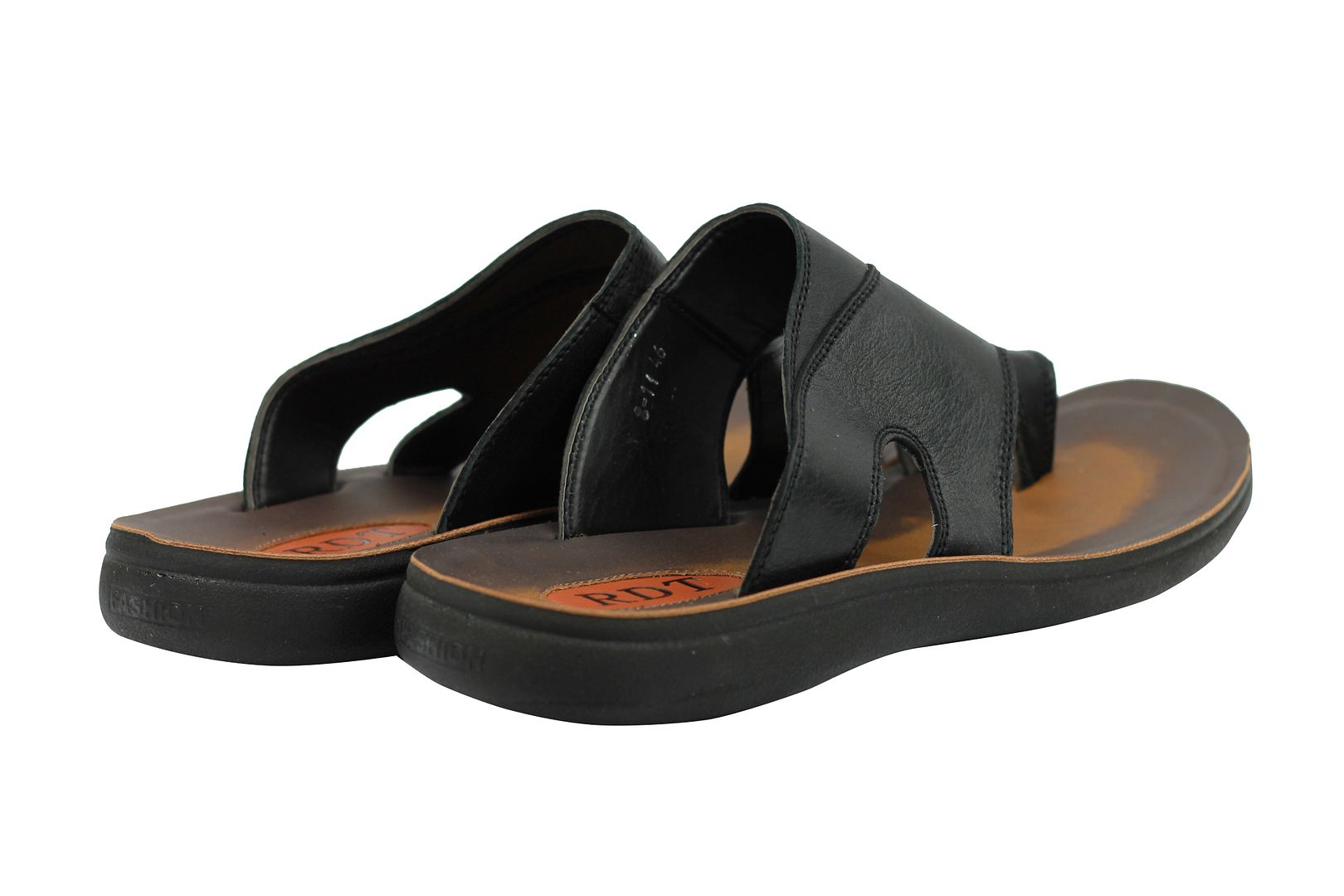 Mens Leather Black Brown Big Size Toe Grip Holiday Sandals Pool Thong